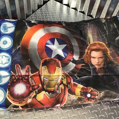 Marvel Avengers Age Of Altron Sleeping Bag Double Side Zip Up With Back Pack