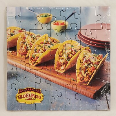 NEW Old El Paso 35 piece puzzle of taco tacos PROMO just under 7 inches