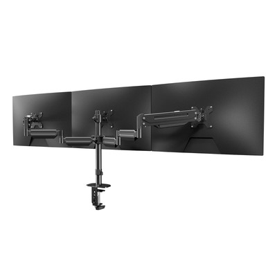 suptek Triple Monitor Stand - 3 Monitor Mount with Gas Spring Monitor Arm Fit...