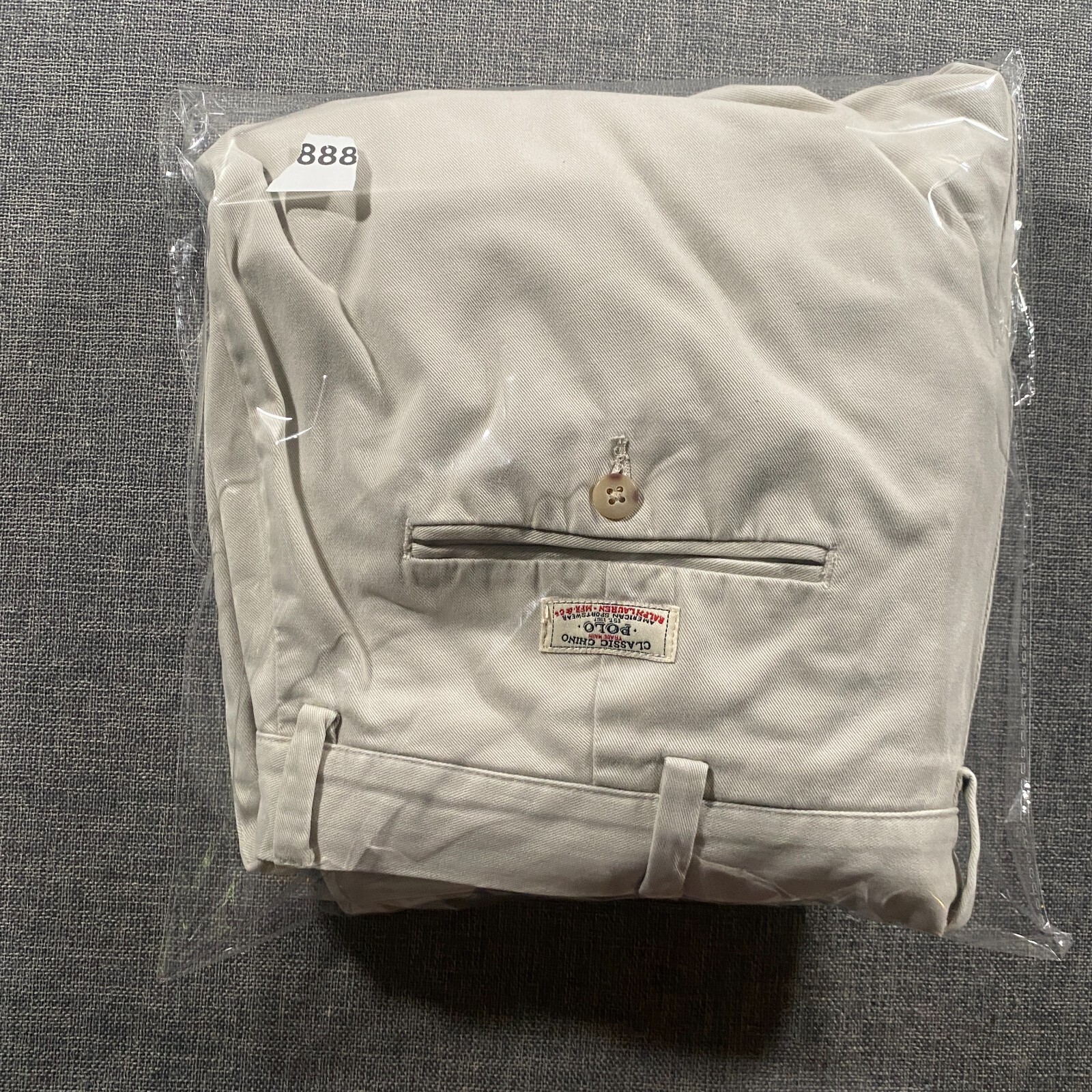 Polo Ralph Lauren Classic Chino Golf Pants Mens Size 36x32 Tan Khaki