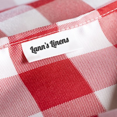 Rectangular Checkered Tablecloth, Polyester Picnic Table Cover, Gingham Cloth