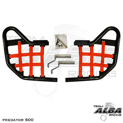 Predator 500 Polaris   Nerf Bars   Alba Racing   Black bar Red nets    208 T1 BR