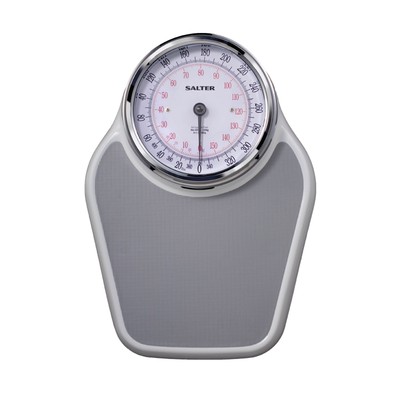 Salter Pro-Helix Professional Oversized Bathroom Scale with Grey Vinyl Anti-S...
