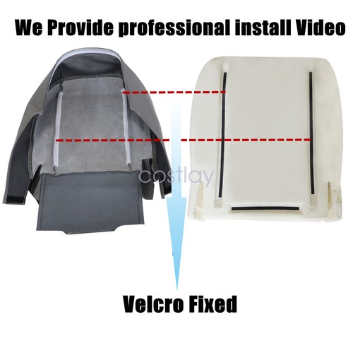 Driver Bottom Seat Cover & Foam Cushion For 2003-2014 Chevy Express & GMC Van