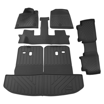 Floor Mats Liner for Kia Sorento 6 & 7 Seats 2021-2025 Black TPE Waterproof