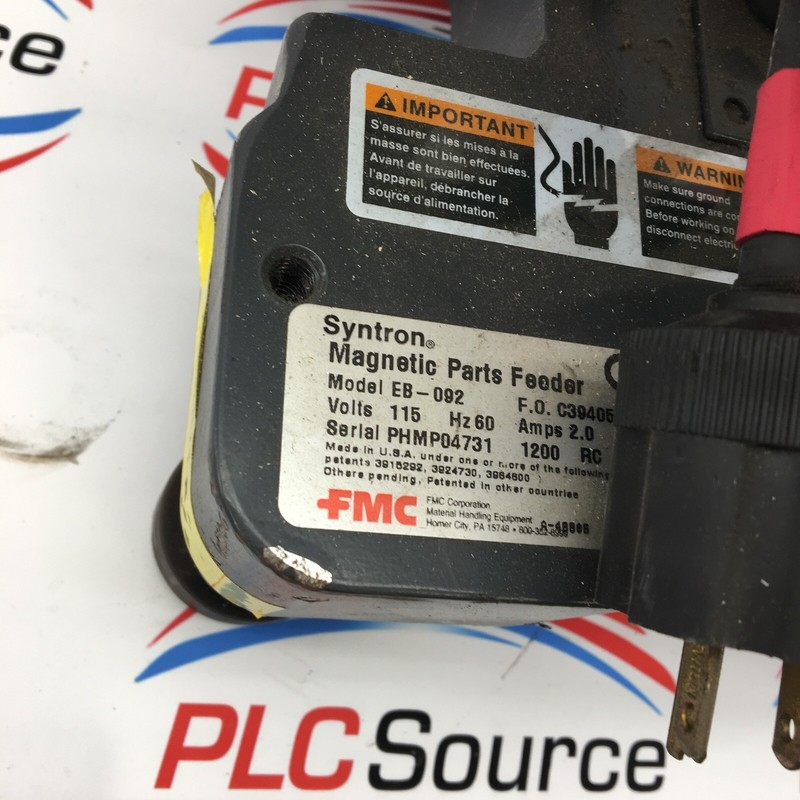 Fmc Syntron Eb 092 Magnetic Parts Feeder Vibrating Base 115v Ebay