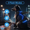 MASBRILL Light Up Dog Harness - No Pull Led Dog Harness Rechargeable Adjustable Lighted Dog Vest Harness for Small Medium Large Dogs