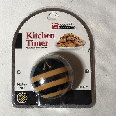 Culinary Elements Yellow Bee 60 Minute Kitchen Timer Home Kitchen Cooking