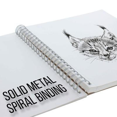 11" x 14" Left Hand Spiral 60lb Sketch Pad (Pack of 2)