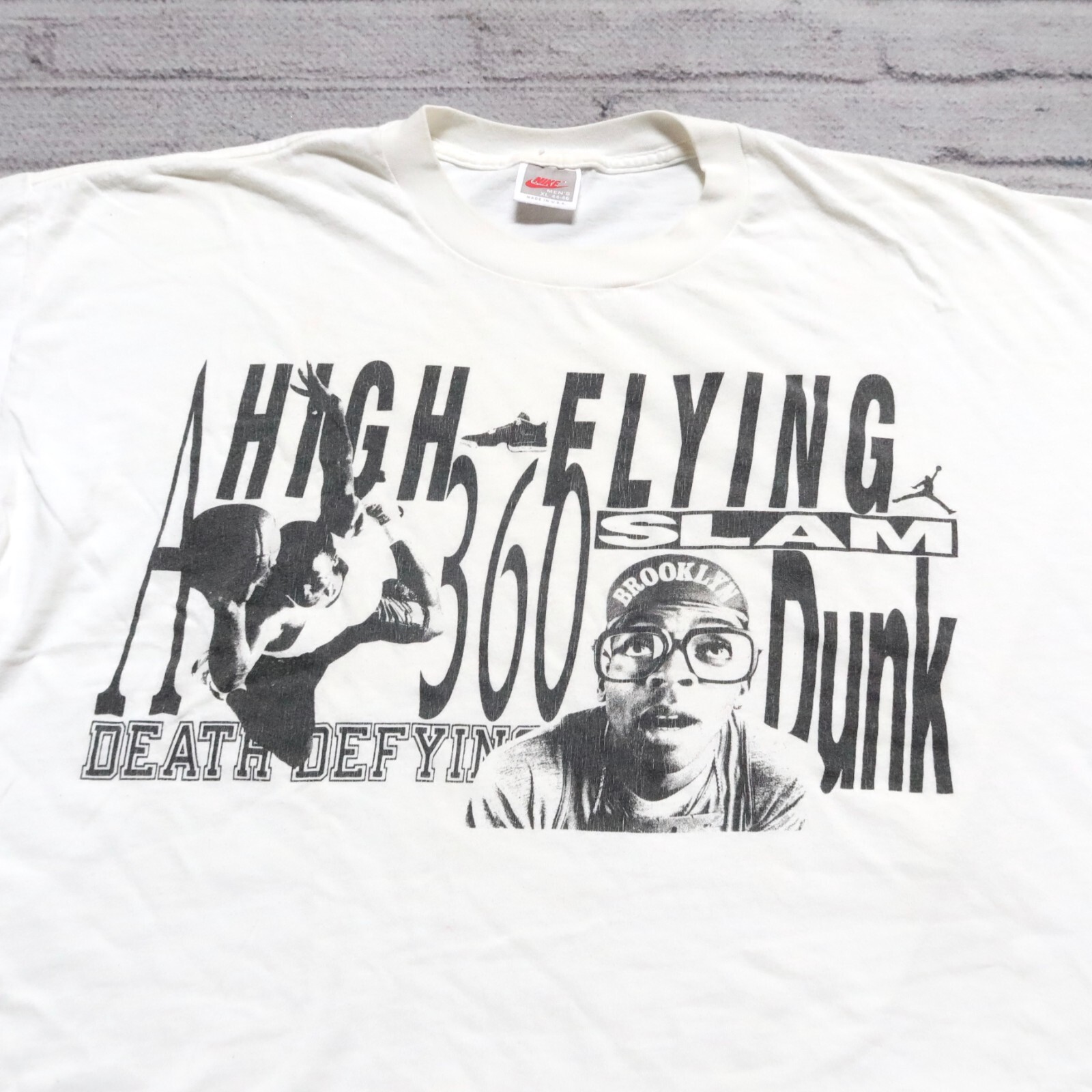 Vintage 90s Air Jordan Mars Blackmon Poster Shirt Single