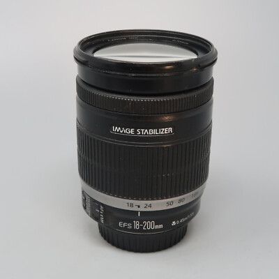 Canon EF-S 18-200mm f/3.5-5.6 IS Zoom Telephoto Lens - Manual Focus Only