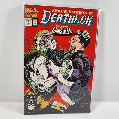 Deathlok #6 Similar Machines Pt 1 Marvel Comics (Dec 1991) Starring The Punisher