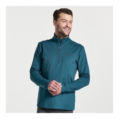 Мужская одежда Saucony Solstice 1/4 Zip Lagoon XL