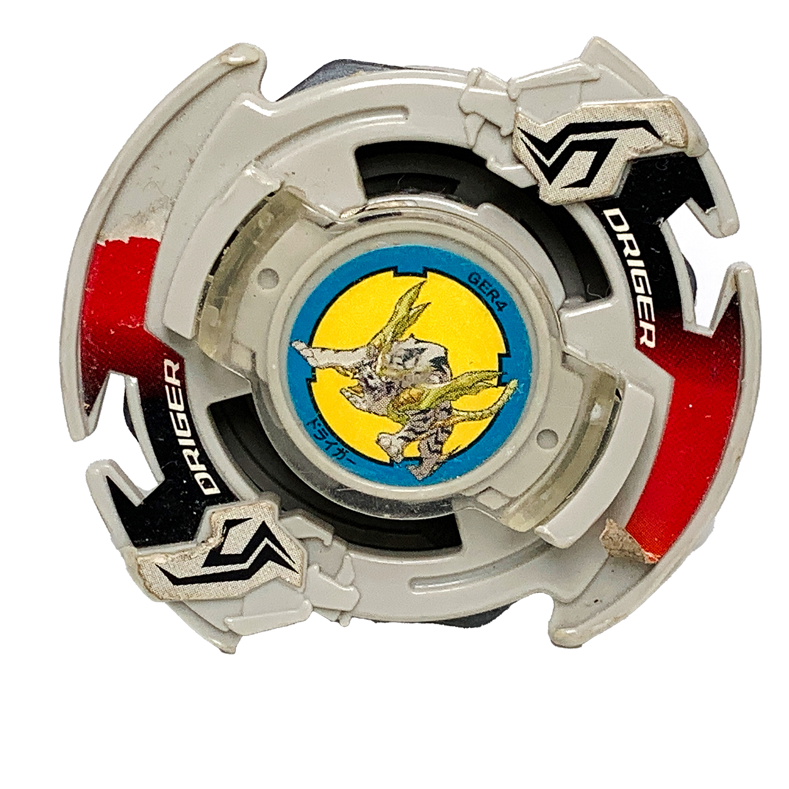 BEYBLADE Driger Shooter 赤・黒 Vintage 2001 Bakutan Shoot Beyblade DX Driger Shooter, Early