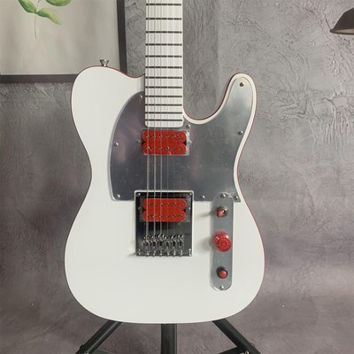 TL Electric Guitar White Body 2H Chrome Parts Maple Fretboard&Neck Fast Ship