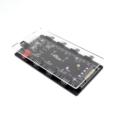 RGB Convertor 5V ADD-RGB to 12V ARGB Transfer Hub Fan Hub Control 4PWM Fan Sp...