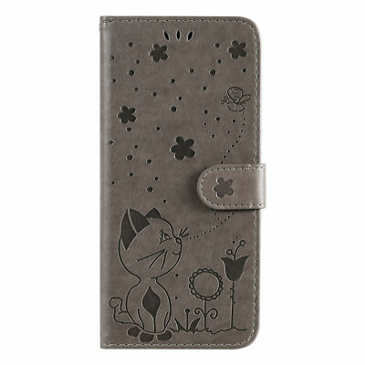 Cat Leather Flip Wallet Phone Case For Huawei Honor 30 20 9S 9X 8X 8A 9C X10