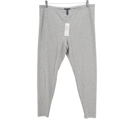 NWT EILEEN FISHER Ankle Legging Cozy Brushed Terry Hug Gray Heather DKPRL Sz 1X