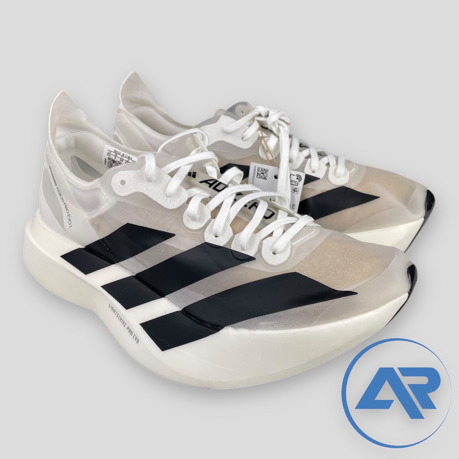 [ADIDAS] アディゼロ アディオス PRO EVO1 IH5564 レディース Adidas Adizero Adios Pro EVO 1 White Black Men's Sz 5.5