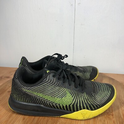 Nike Kobe Mentality 2 Shoes Mens 8.5 Basketball Sneakers Black Green Low Top KB