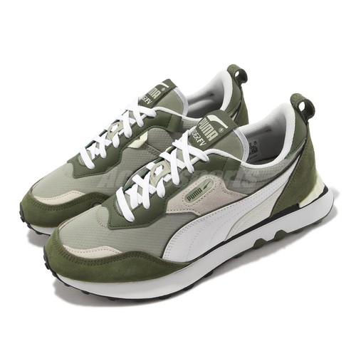 

Мужская повседневная обувь унисекс Puma Rider FV Future Vintage Oliva White 387672-24, Зеленый, Rider Fv Future Vintage
