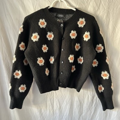 Oversized Bloomcore Cardigan Sweater Large Grunge Academia Fall Soft Girl Warm
