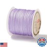 43 Yards Nylon String Friendship Bracelets String 0.8mm Nylon Beading Thread Braided Chinese Knotting Cord Macrame Cords for Kumihimo Necklaces Tassels Jewelry Crafts (Lilac)