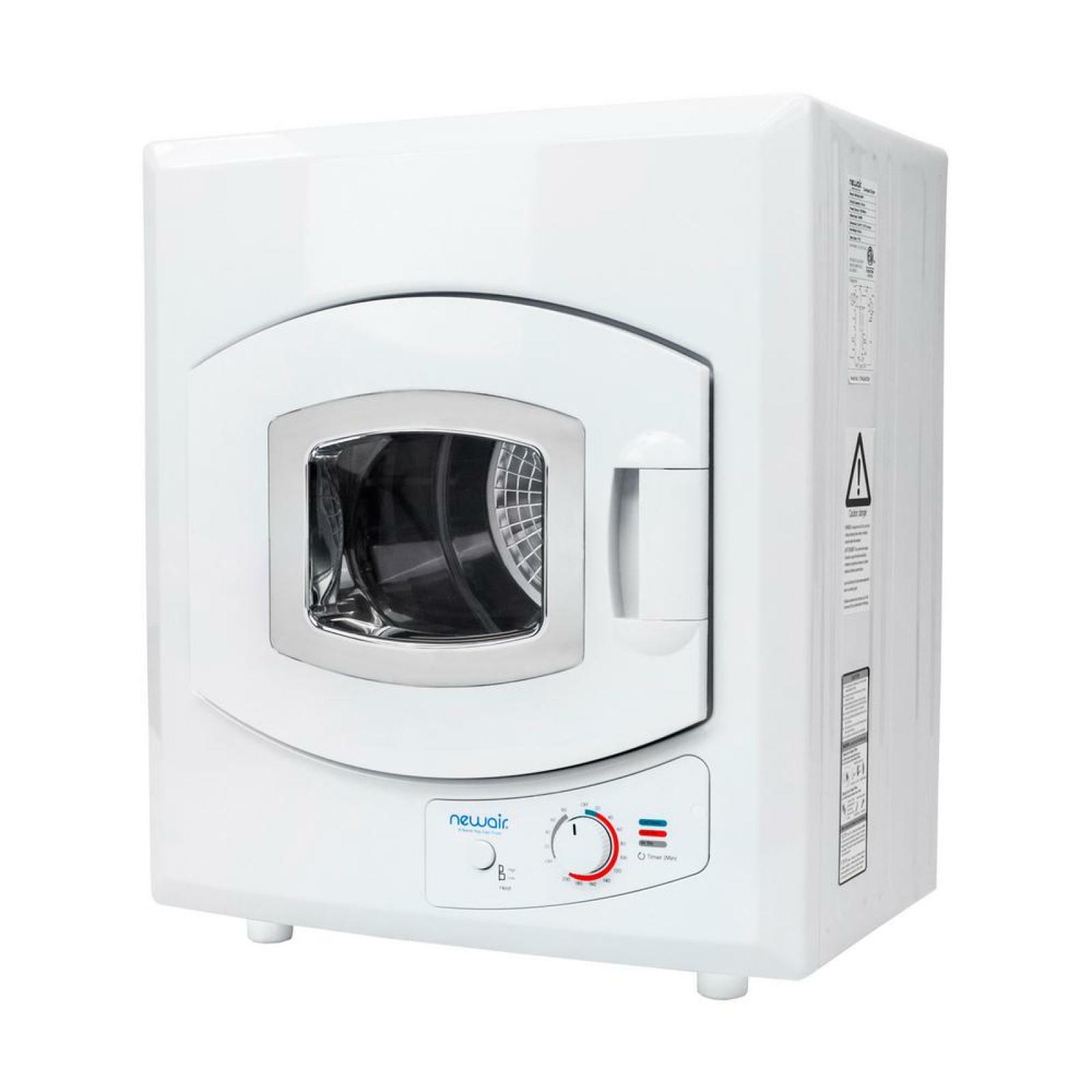 2.6 cu ft Portable Compact Electric Mini Dryer w Wall Hanging Brackets White