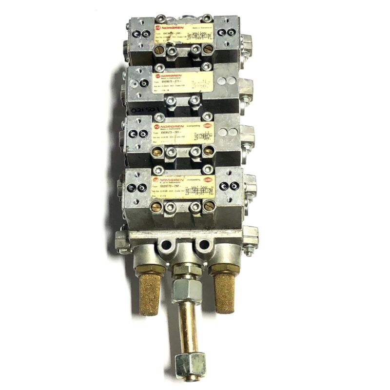 * NORGREN PNEUMATIC  DIRECTIONAL CONTROL MANIFOLD AND SOLENOID VALVES For SXE9