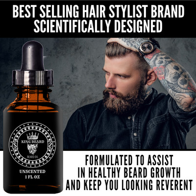 Aceite Para Baraba Bigote Vello Facial Crecimiento Cuidado Hombre Unscented