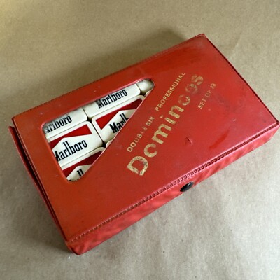 Vintage Marlboro Double Six Professional Dominoes Set of 28