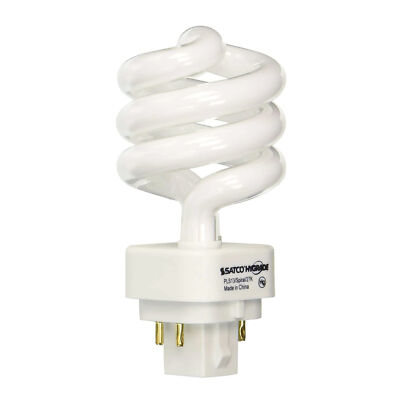 1 Pack Satco S4438 PLS13 2700K Spiral 13W 4-Pin G24q-1 T3 CF