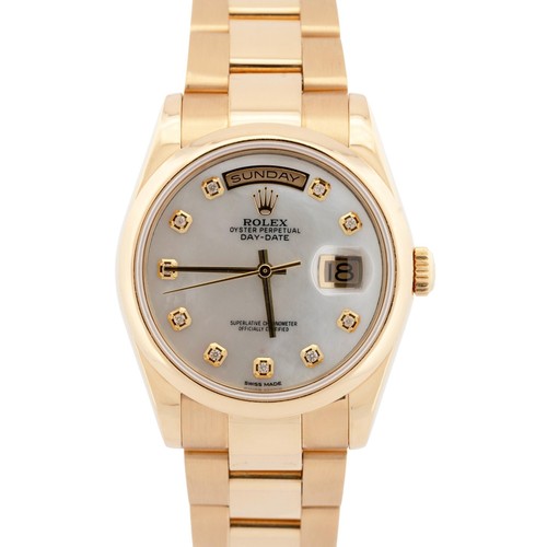 Rolex Day-Date Mother of Pearl 18K Yellow Gold OYSTER