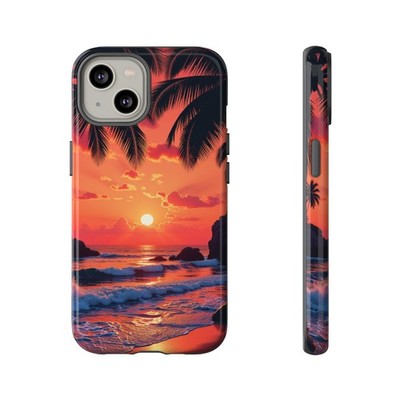 Tropical Sunset Phone Case Compatible With iPhone 14 15 16