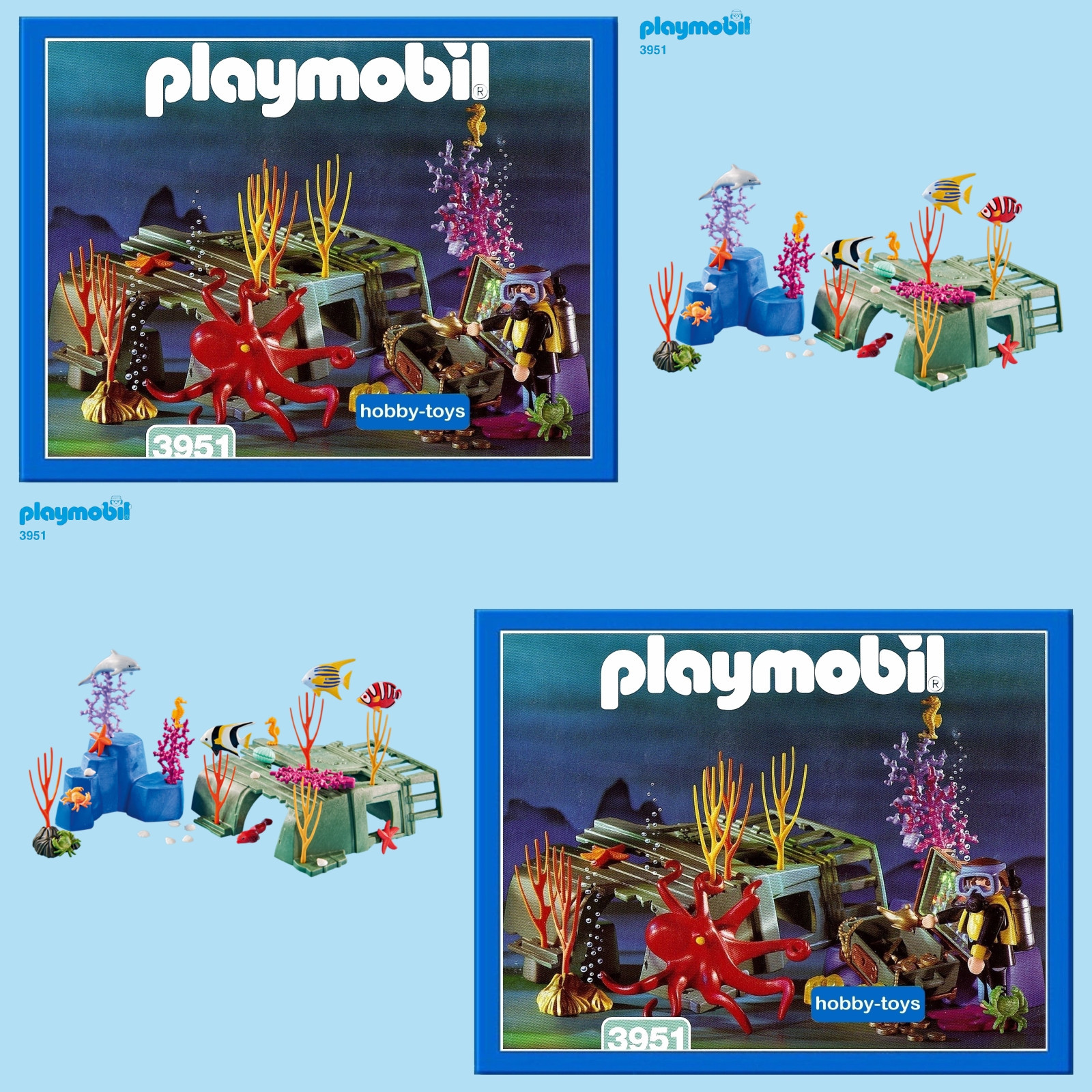 Playmobil 3951 5779 6545 * UNDERWATER REEF * SPARES * SPARE