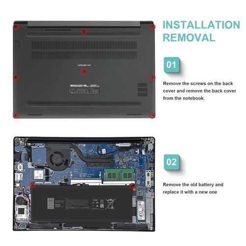 LOT 1-50 F3YGT Battery For Dell Latitude E7280 7380 E7480 E7390 7390 7480 7490