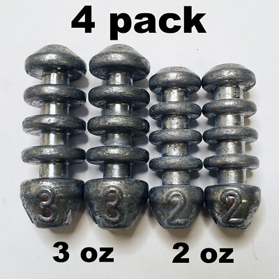 Carp Fishing Method Feeder Lead Sinker Inline Sliding Bolt Rig Pack Bait 2oz 3oz