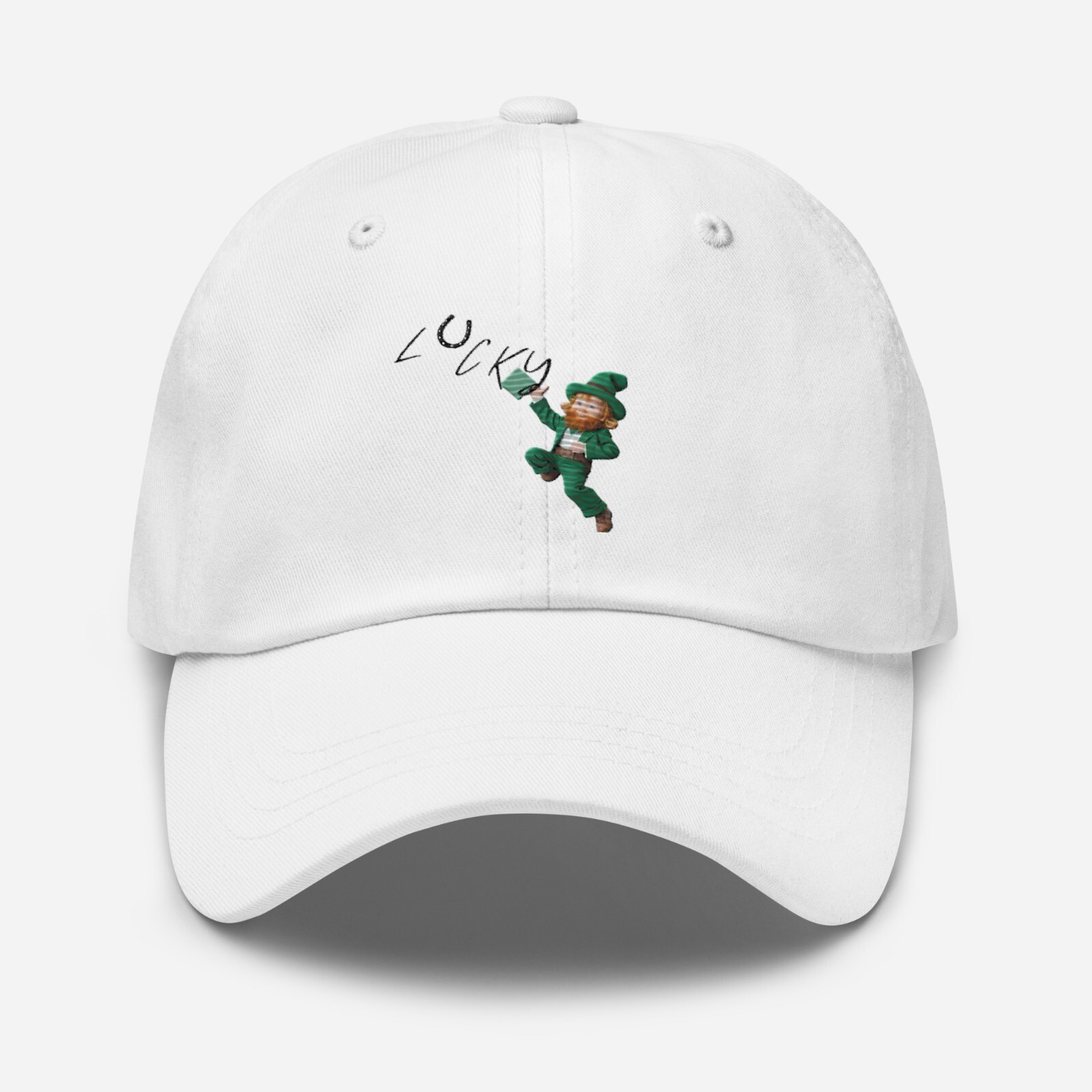 New Dad Cap Lucky Irish Hat Cotton Twill 6-panel Unstructured Buckle Low-Profile