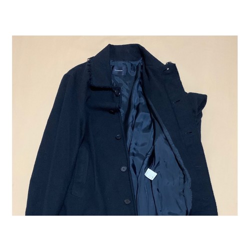 Pre-owned Undercover John  Men's Long Wool Coat Retail: $780 (nwt) In Blue