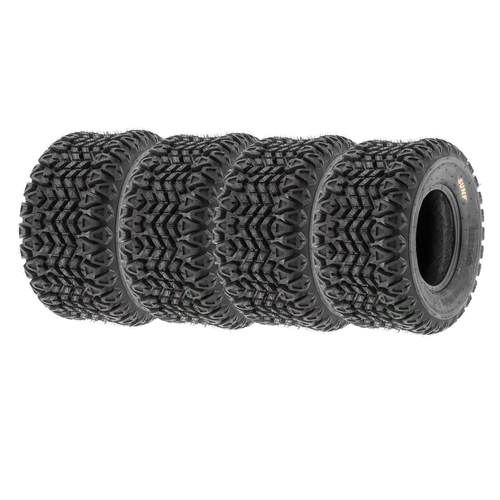 Set of 4, 22x11-10 22x11x10 ATV Golf Cart All Trail 4 Ply Tires G003 by SunF