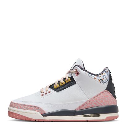 Big Kids Jordan 3 Retro Белый/антрацитово-красный Stardust (441140 100)