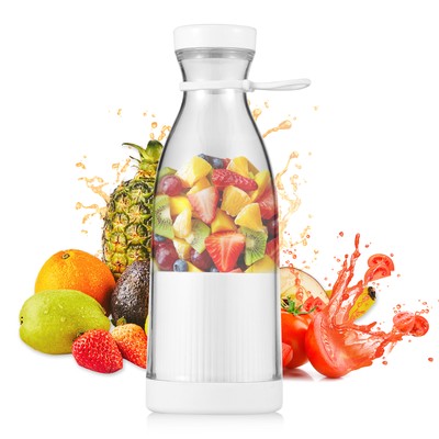 14oz Portable Blender Juicer Cup Bottle For Shakes Smoothies Travel Outdoor A4S5