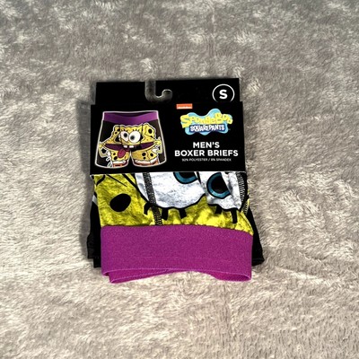 Nickelodeon Spongebob Boxer Briefs Men's Small 28-30 Crazy Bob Boxers NWT