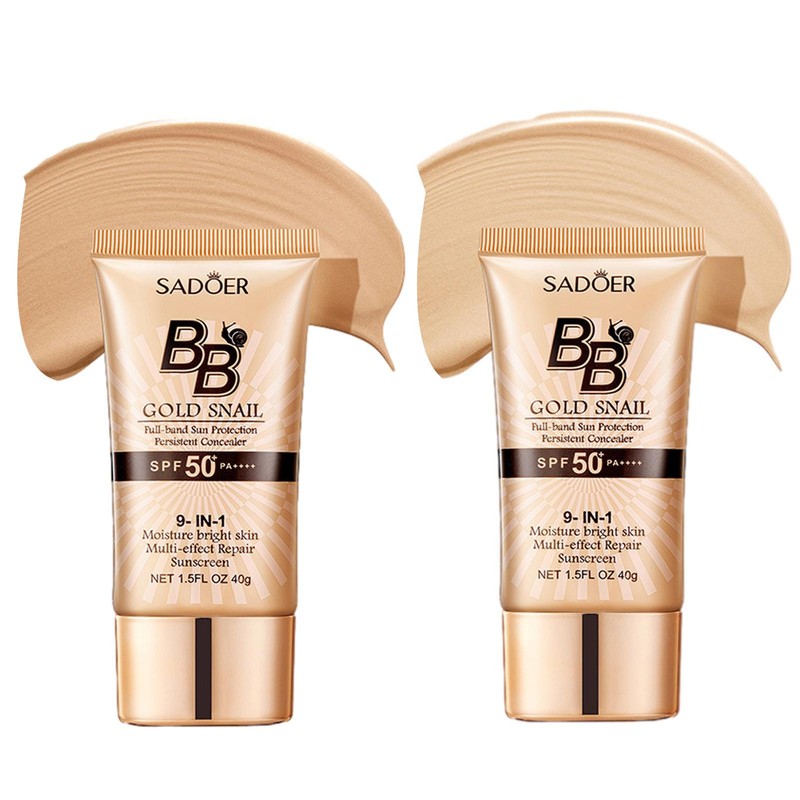 Spf50 Gold Snail Sunscreen Bb Cream Waterproof Sunblock Foundation
