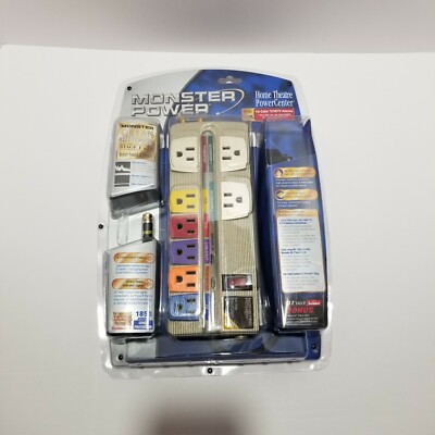 Monster Power HT800 Home Theatre Power Center Best Surge Protector Outlet TV 