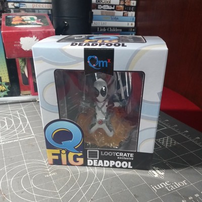 2015 Deadpool explosion Q-Fig Grey Variant Figure Loot Crate Exclusive QMX