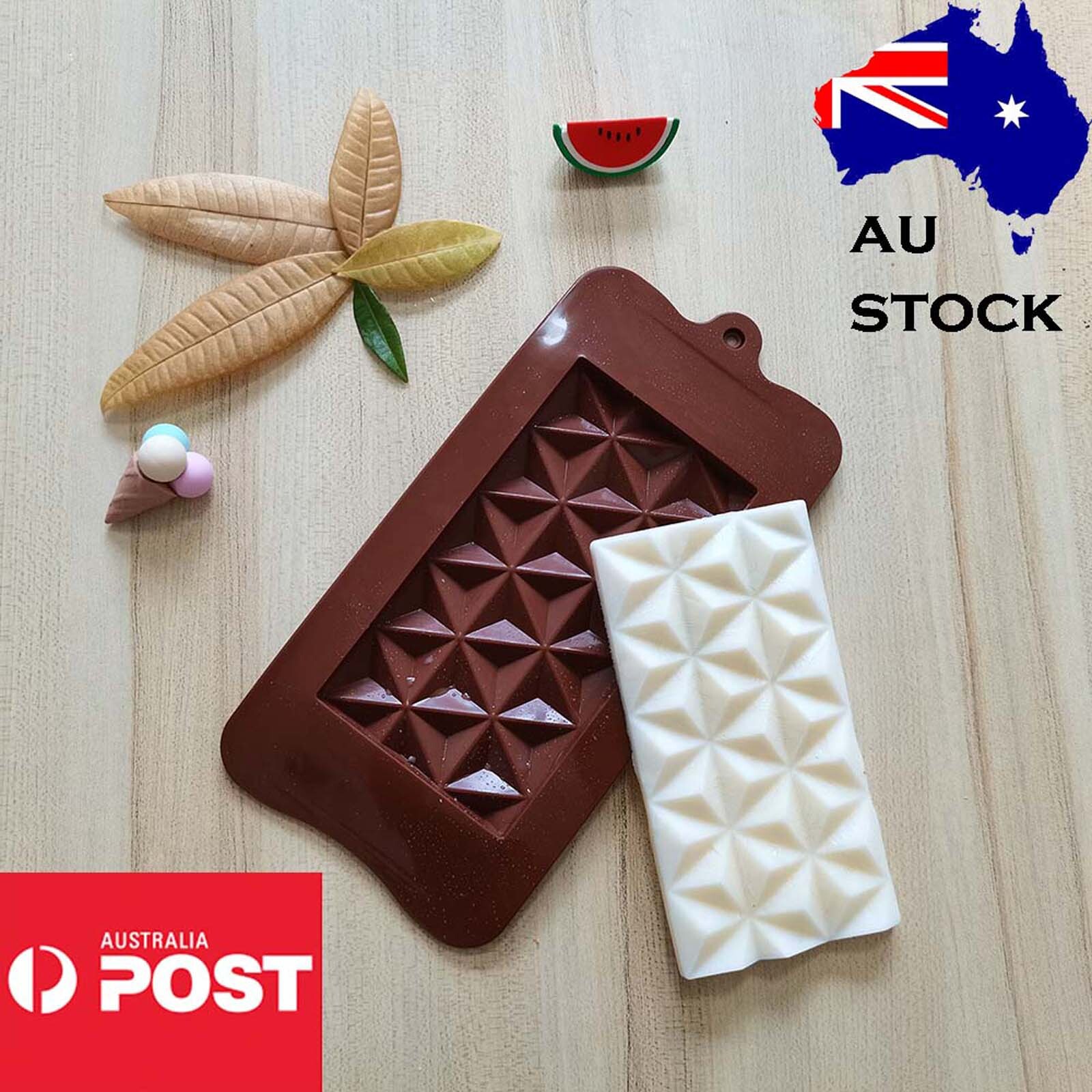 Pyramid Silicone Chocolate Block Mold Jelly Cookies Baking Mould Ice Cube Tray