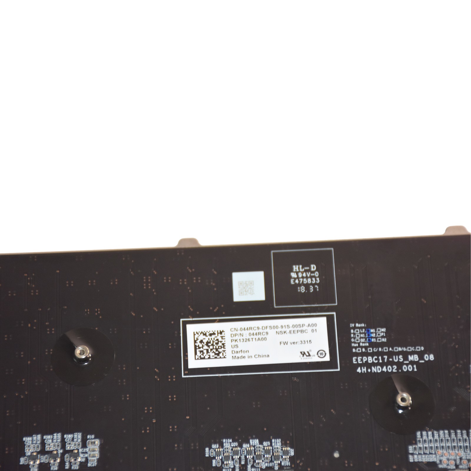 Dell Alienware 17 R5 RGB-Per Key Backlit Laptop Keyboard Assembly 44RC9 - Picture 5 of 5