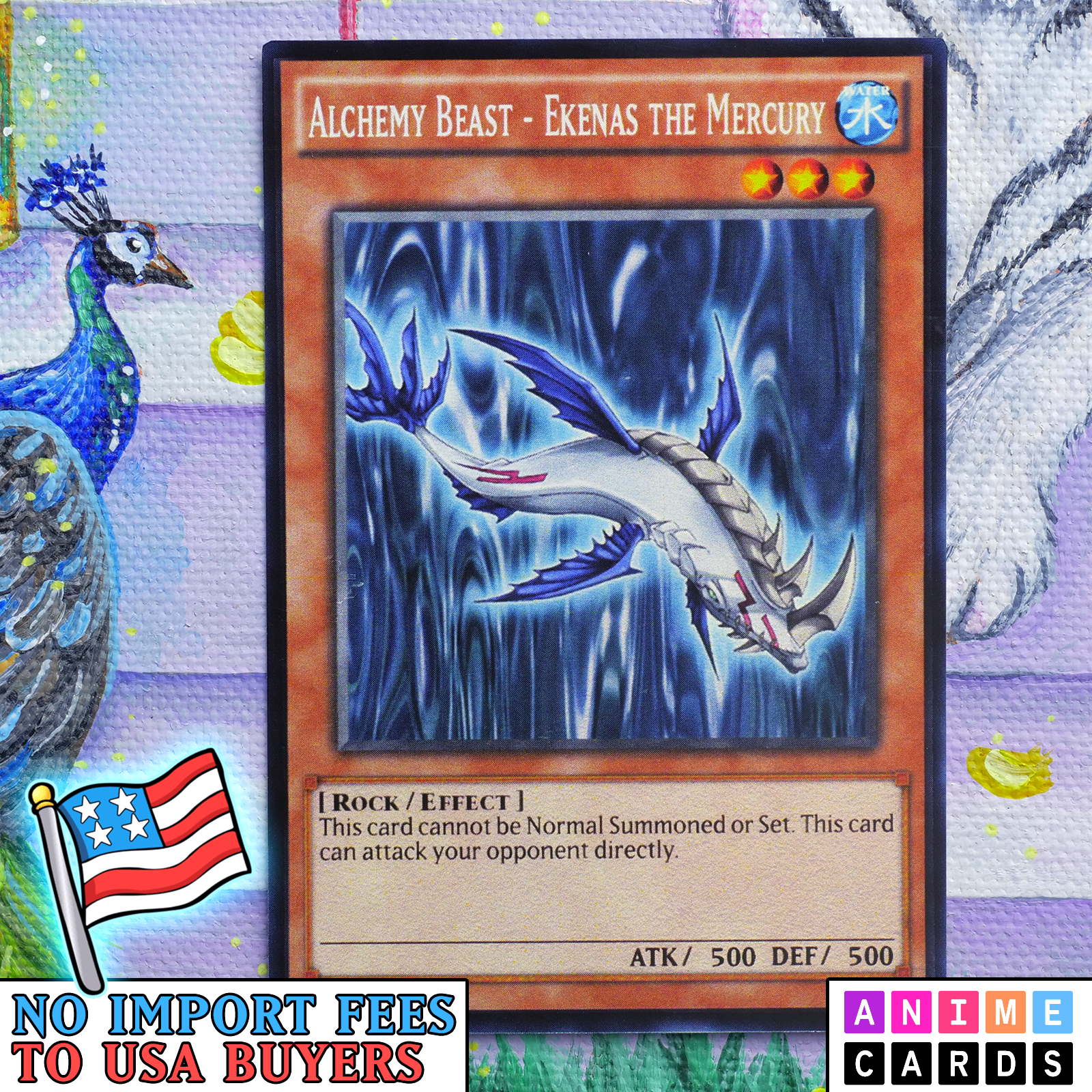 Alchemy Beast - Ekenas the Mercury ANIME EFFECT HOLO card