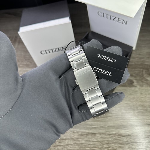 Pre-owned Citizen New✅titanium✅  Eco-drive Garrison Blue Number Dial Men's Watch At2480-57l